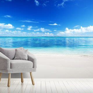 Beach Wallpaper Tropical Beach Wall Murals Wallsauce Ca Ocean