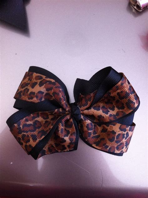 Leopard Print Boutique Bow