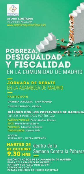 Jornada Sobre Pobreza Desigualdad Y Fiscalidad En Madrid Economistas