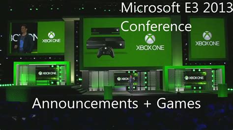 Microsoft Announcements And Games From E3 2013 At Xbox One Conference