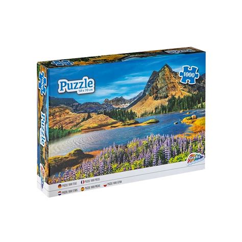 Grafix Jezioro W Górach Puzzle 1000 Elementów • Cena, Opinie - Allegro