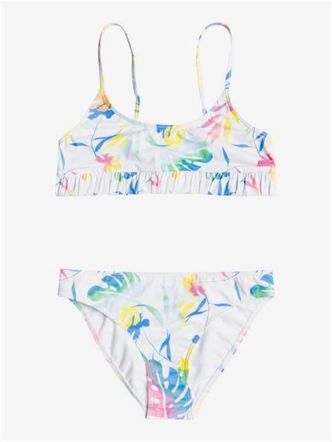 Roxy Good Romance Bralette Bikini Set For Girls
