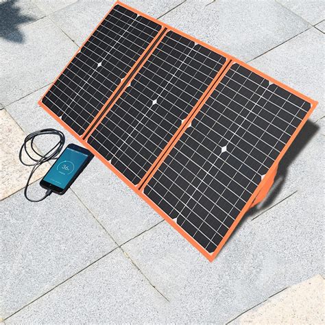 Chargeur Solaire Pliable Portable 60W Respectant Diverses Utilisations