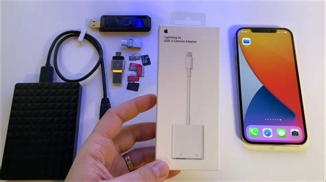 Review Apple Lightning To USB 3 Camera Adapter Test With My IPhone 12