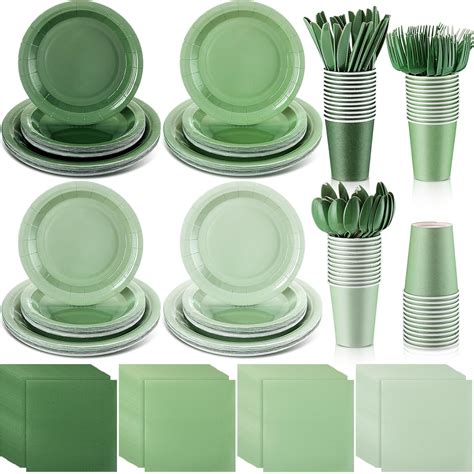 Amazon Nuogo Pcs Sage Green Tableware Set Sage Green Plates