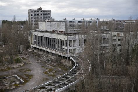 A View Of The Abandoned City Of Pripyat Near The Chernobyl Nuclear