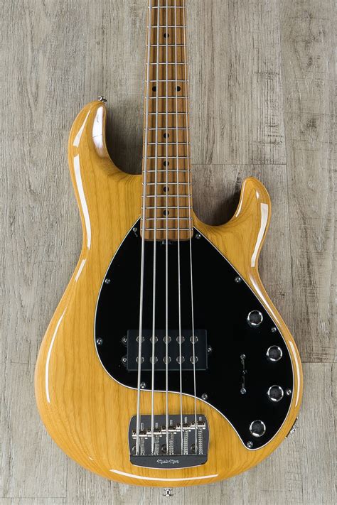 Pitbull Audio Ernie Ball Music Man Stingray 5 Special 5 String Bass Guitar Classic Natural