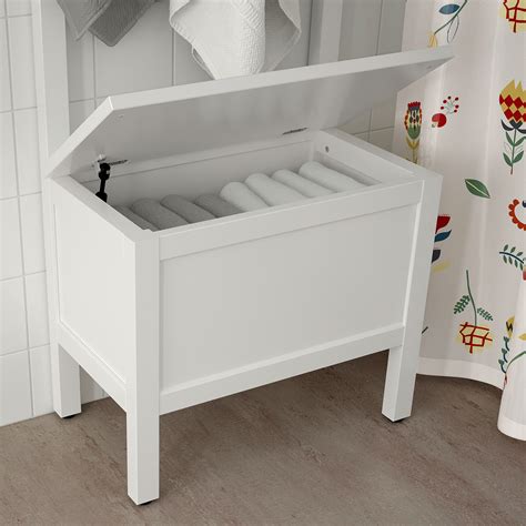 HEMNES скамья с ящиком/штанга и 4 крючка белый 64x37x173 см | IKEA Latvija