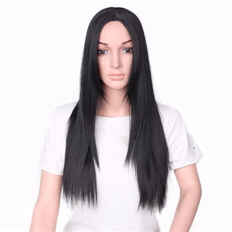 Aliexpress.com : Buy Long Black Wigs For Black Women 65cm Synthetic ...