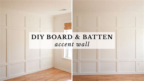 Board And Batten Accent Wall DIY Floor To Ceiling Board And Batten