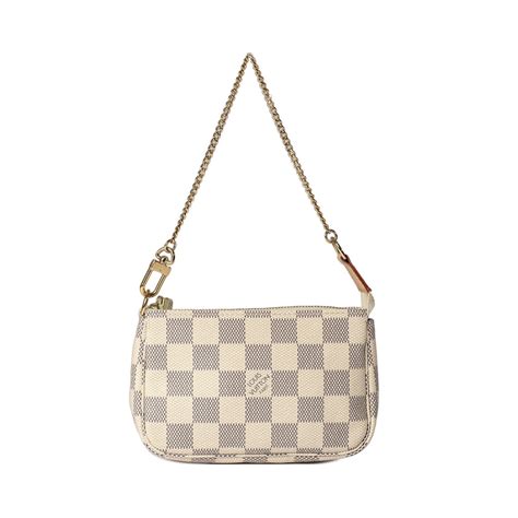 Louis Vuitton Damier Azur Mini Pochette Accessories Oliver Jewellery