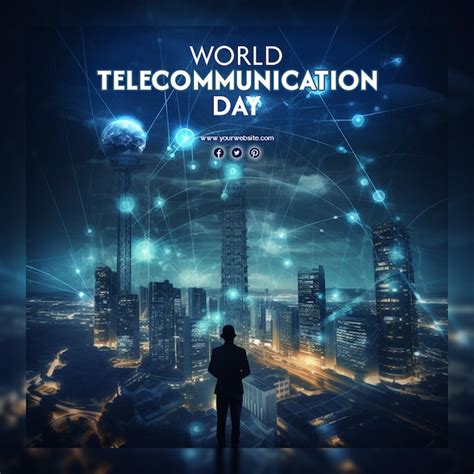 Dia Mundial Das Telecomunica Es E Dia Mundial Da Internet Psd Premium