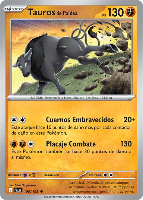 Tauros De Paldea Evoluciones En Paldea 108 TCG WikiDex La