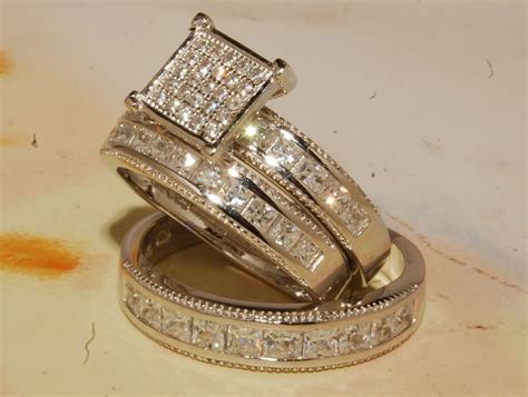 Pin By Ramchandran On Trio Ring Set Wedding Ring Trio Sets Bridal