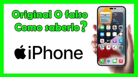 Como Saber Si Un Iphone Es Original O Falso YouTube