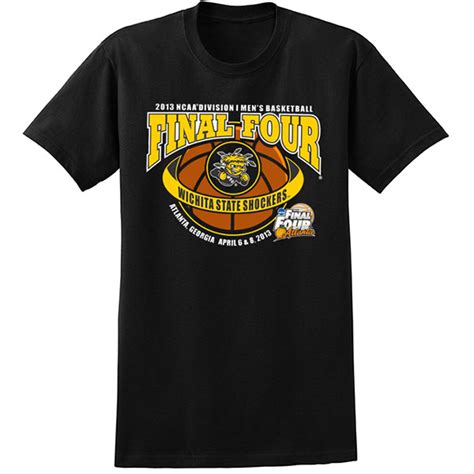 Wichita State Shockers Mens Basketball 2013 Final Four T Shirt Wichita State University