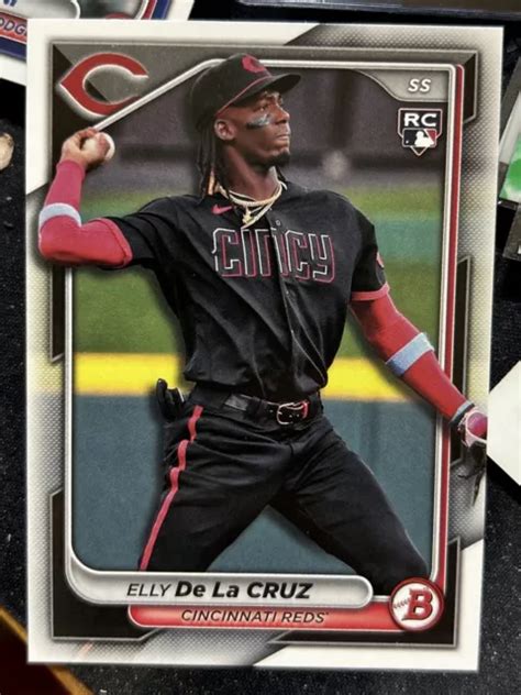 2024 BOWMAN PAPER ELLY DE LA CRUZ Rookie Card Base RC 22 Cincinnati