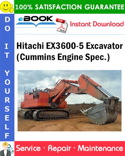 Hitachi Ex3600 5 Excavator Cummins Engine Spec Service Repair Manual