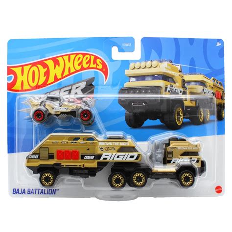 اسباب بازی فقط توی توی TOY TOY تریلی و ماشین Hot Wheels مدل Baja Battalion