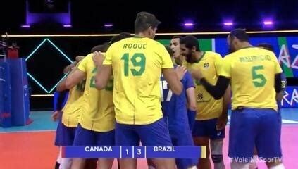 Brasil Bate O Canad E Segue L Der Da Liga Das Na Es De V Lei V Lei Ge