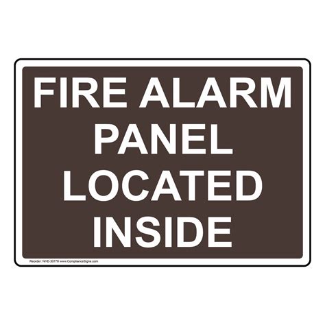 Fire Alarm Panel Located Inside Sign NHE-30778