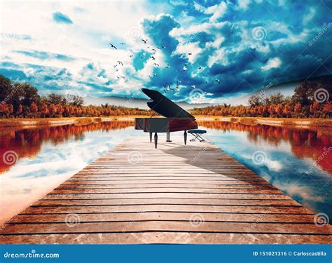 Piano in nature stock photo. Image of classic, light - 151021316