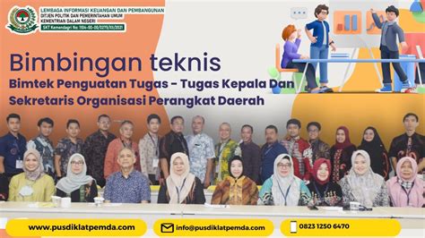 Jadwal Bimtek Penguatan Tugas Tugas Kepala Dan Sekretaris Opd Tahun