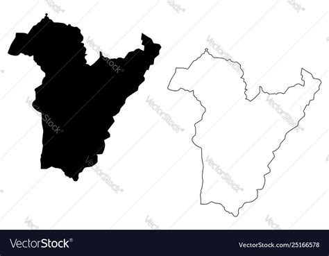 Bie Province Map Royalty Free Vector Image VectorStock