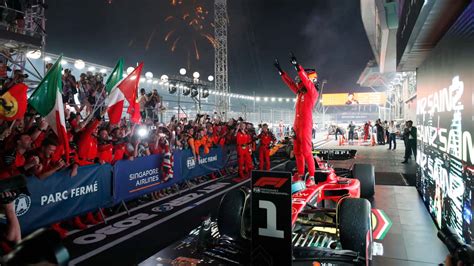 GP Singapour F1 Sainz et Ferrari mettent fin à la domination Red Bull