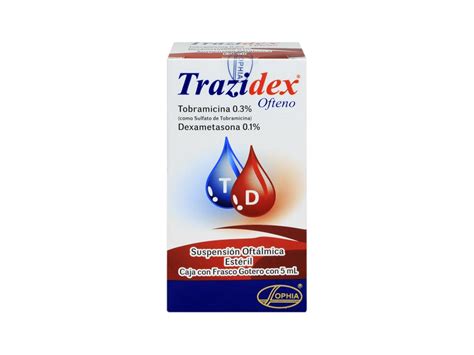 Trazidex Ofteno Suspensión Oftálmica Frasco 5 ML Ojos Farma