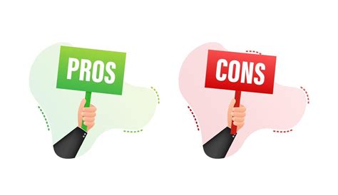 pros  cons vector art icons  graphics