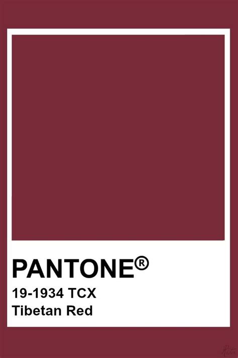 Pantone Tibetan Red Pantone Colour Palettes Pantone Tcx Pantone