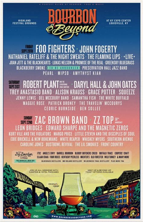 Bourbon & Beyond Announces 2019 Lineup: Robert Plant, Foo Fighters ...