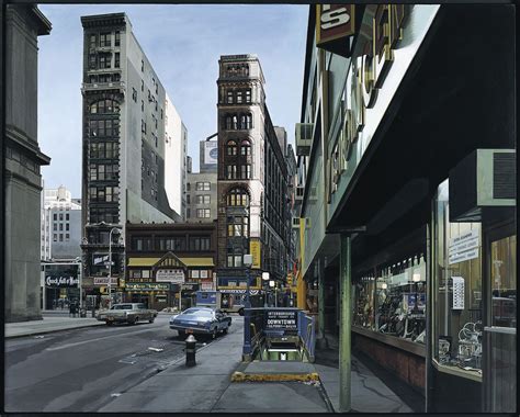 Downtown, 1969 by Richard Estes | Cityscape art, Photorealism, Hyperrealism