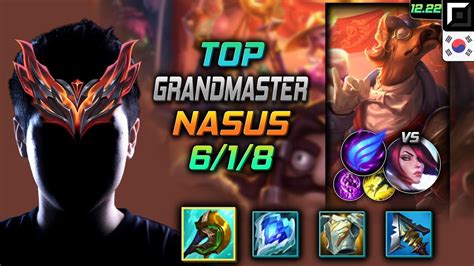 Grandmaster Top Nasus Build Divine Sunderer Phase Rush Nasus Top Vs