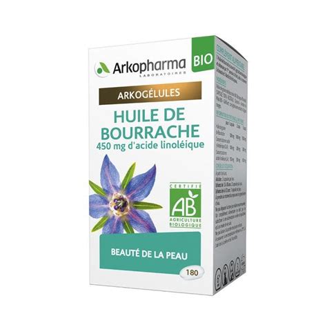 Huile de Bourrache Arkogélules 180 capsules Arkopharma Easypara