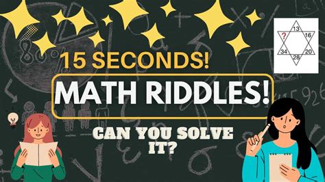 Math Riddles Can You Find What Number Should Replace The Question