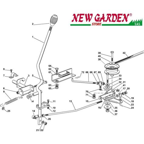 Esploso Innesto Lama Trattorino Rasaerba 72cm XF135HD CASTELGARDEN