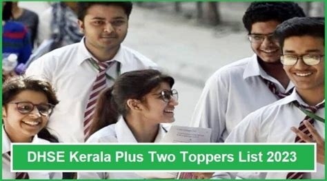 Dhse Kerala Plus Two Toppers List Name Pass Percentage School