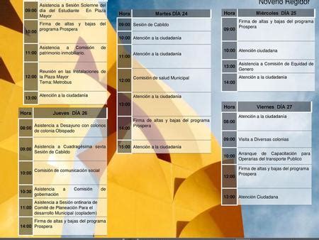 Agenda Semanal Mes Octubre Ppt Descargar