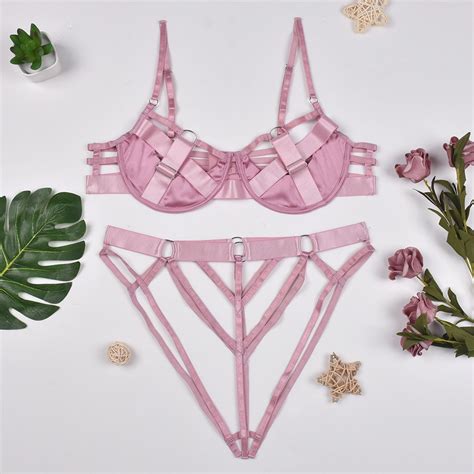 Lingerie Sensual Lace Underwear Transparent Embroidery Piece Garters Fancy Beautiful Intimate