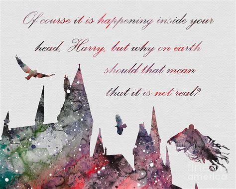 Hogwarts Castle Dementor Quote Watercolor Digital Art By Vivid Editions