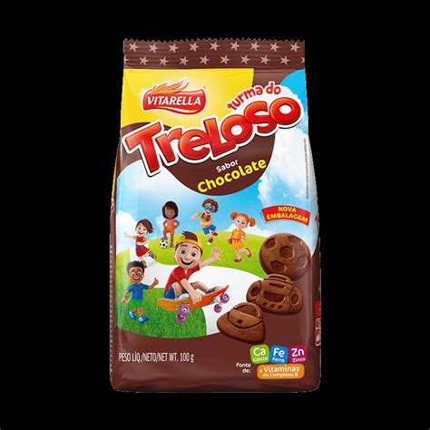 Turma do Treloso Biscoito sabor Chocolate Vitarella Tem diferença