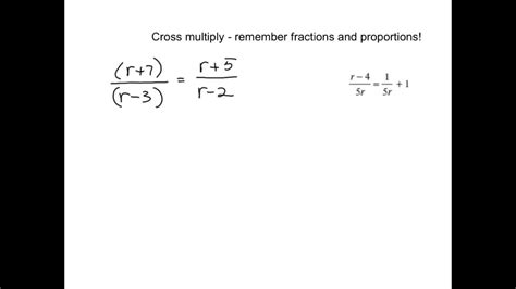 8 6 Solving Rational Equations YouTube