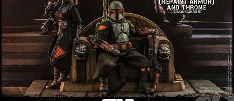 Hot Toys Reveals The Mandalorian Boba Fett Repaint Figure With Throne Set Star Wars Time