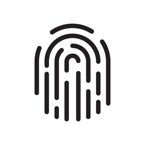 Premium Vector Finger Print Vector Icon Illustration Isolated On