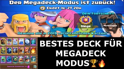 Bestes Deck FÜr Den Megadeck Modus🔥🏆 Easy 6 Siege Tipps And Tricks Best Megadeck Clash