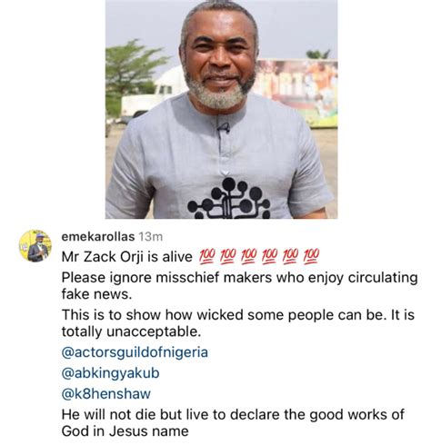 Agn President Emeka Rollas Debunks Rumors Claiming Actor Zack Orji