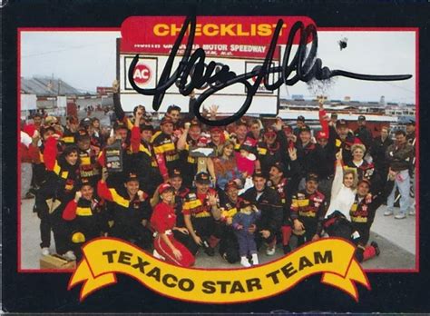 CARTE MAXX TEXACO Star Team signée dédicacée 1992 signée Davey Allison