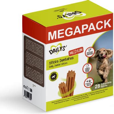 Sticks Dentaires Dailys Medium Pour Chiens Moyens